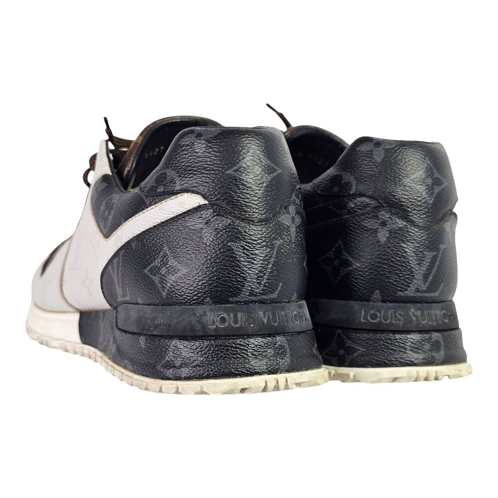 LOUIS VUITTON Monogram LV Sneakers Shoes Mens Lace Up Run Away UK 10 / US 11 - Picture 5 of 13